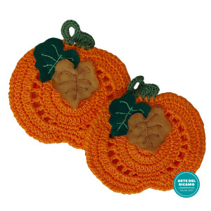 Pumpkin Crochet Potholder